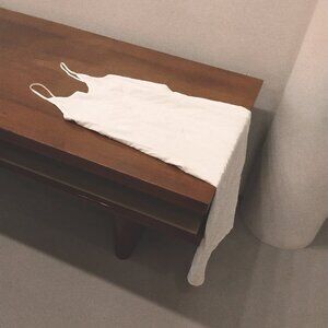 White Linen Slip Dress